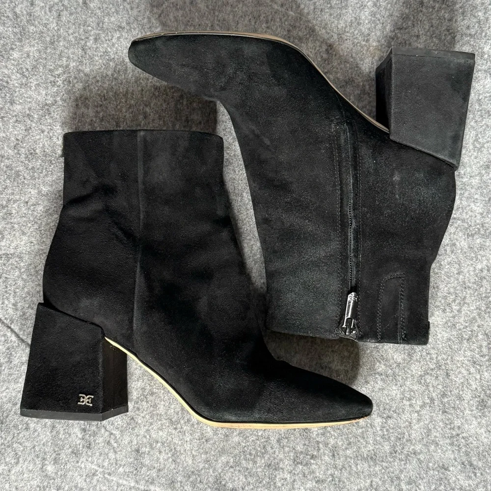 Sam Edelman‎ Black Suede Daruby Bootie- Sz 7M
